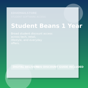 Student Beans Account 1 Year