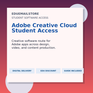 Adobe Creative Cloud Student Access