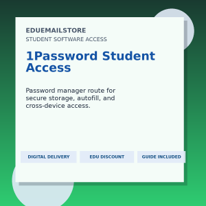 1Password Student Access