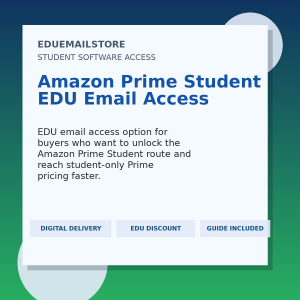 Amazon Prime Student EDU Email Access